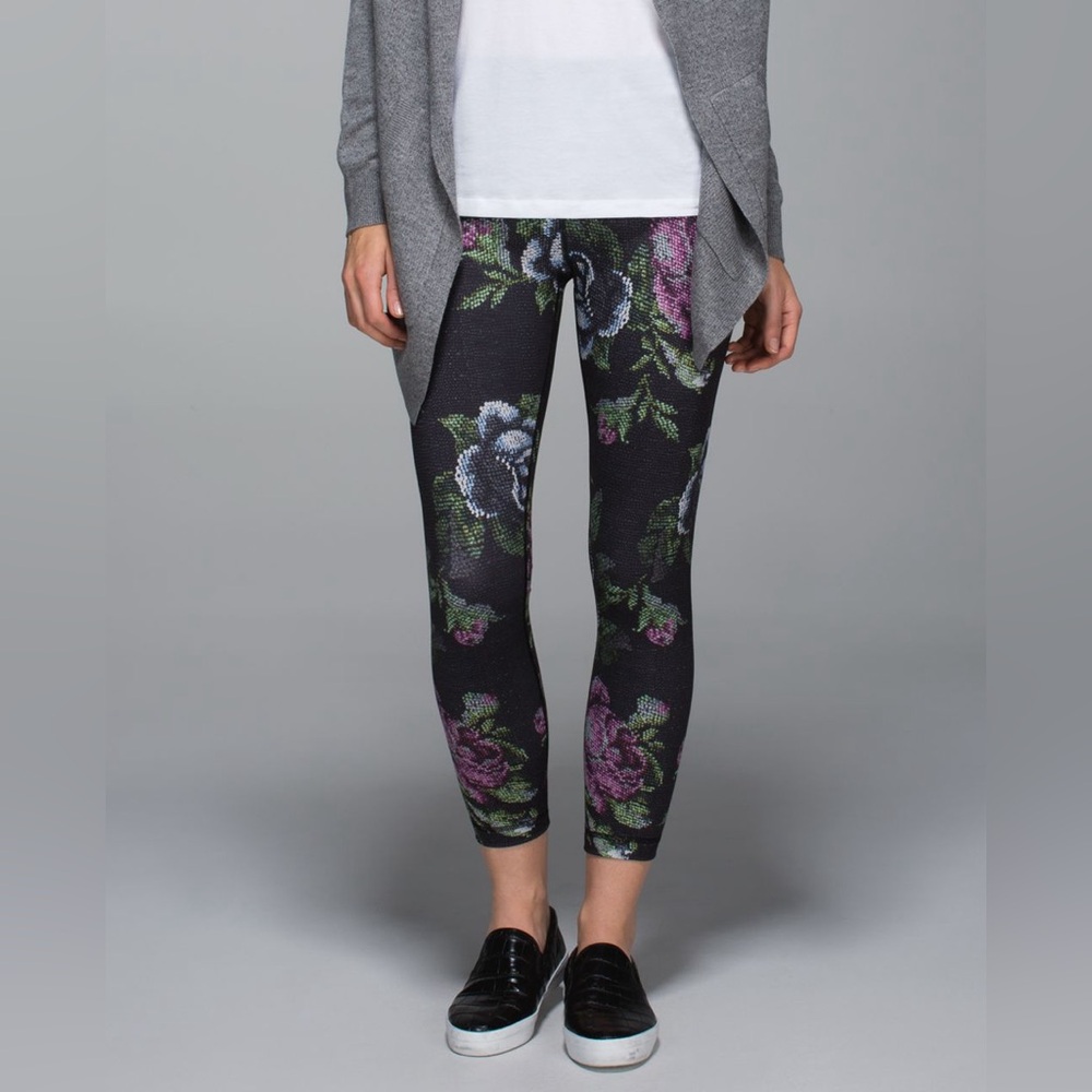 Lululemon High Times Pant Full On Luon Garden Party Floral Print Size 10